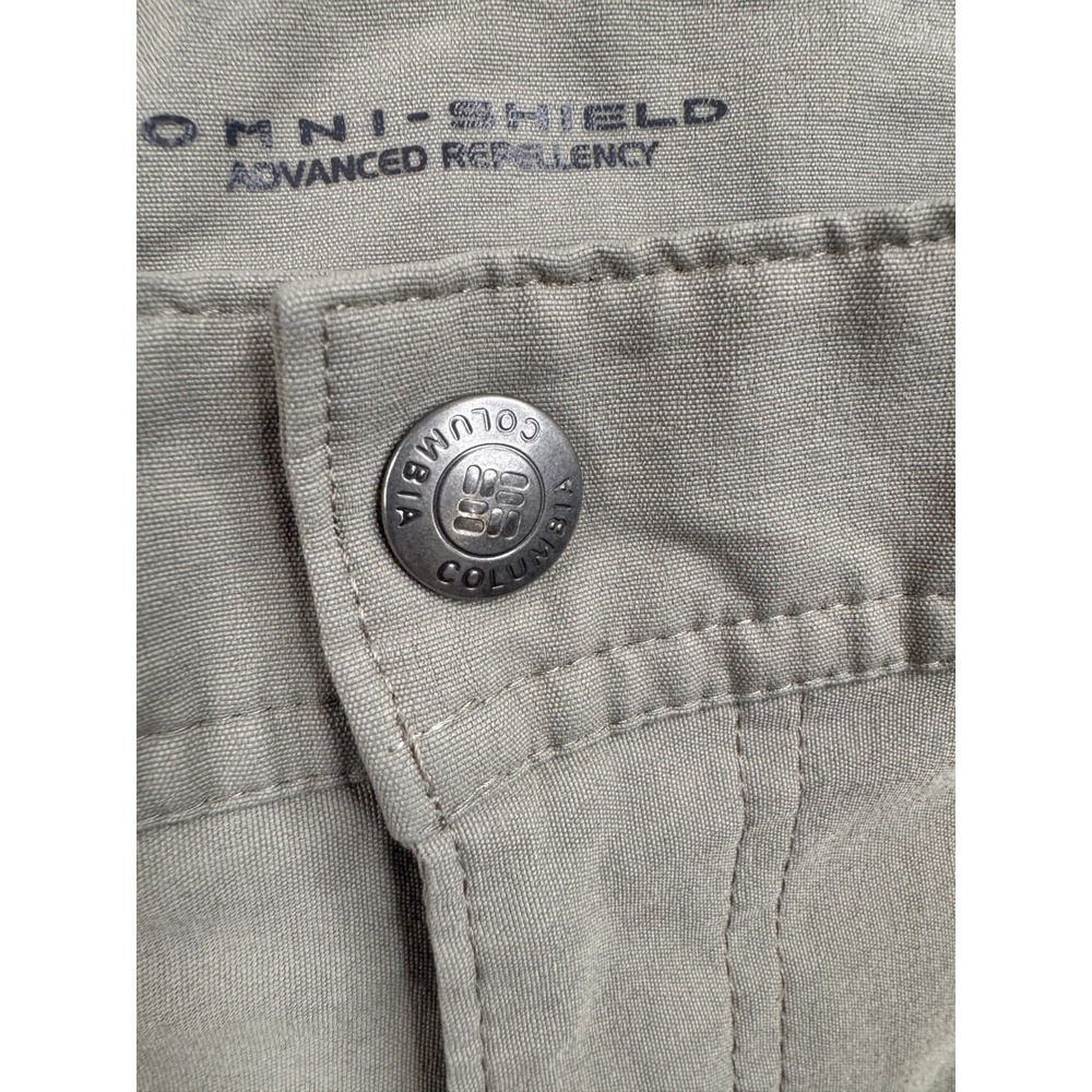 Columbia Omni-Shield Hiking‎ Pants Mens Tan Khaki Articulated Knee 34x30 - Picture 3 of 10